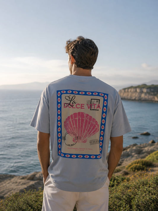 Tee-shirt coquillage gris
