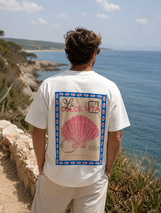Tee-shirt coquillage blanc