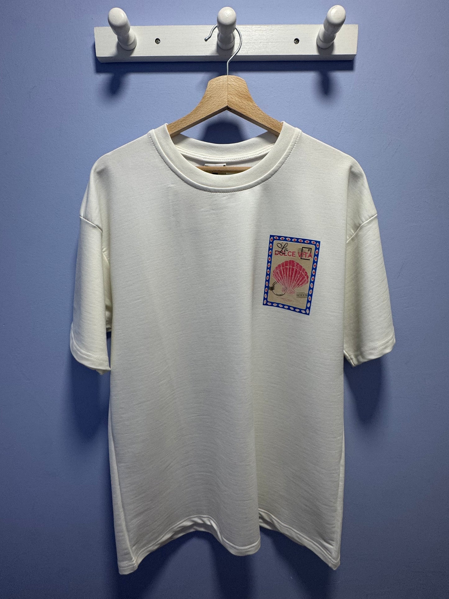 Tee-shirt coquillage blanc