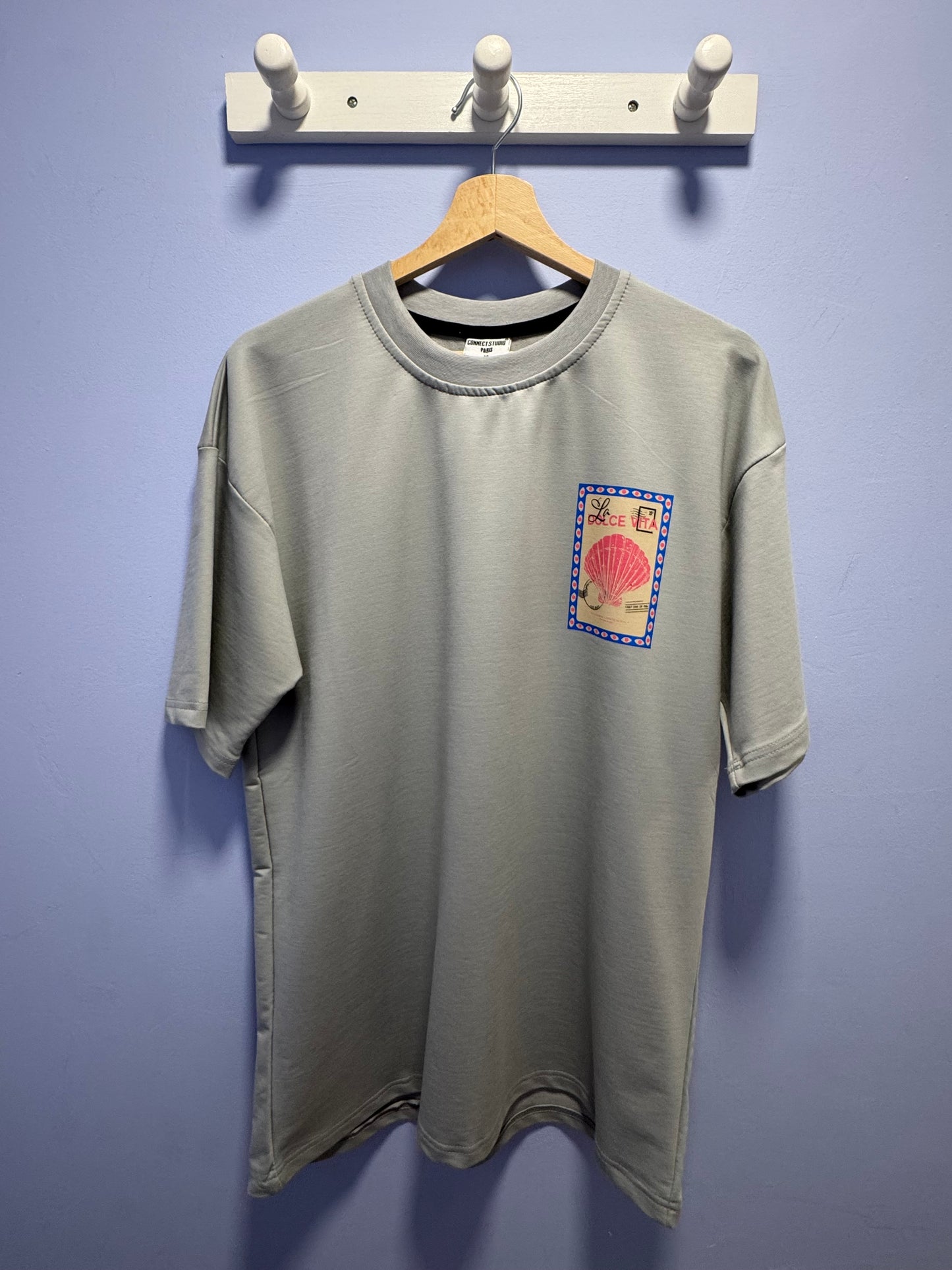 Tee-shirt coquillage gris
