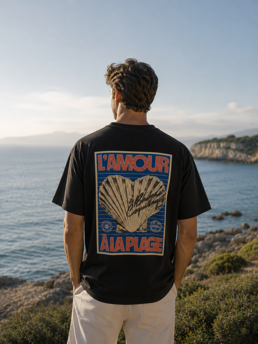 Tee-shirt Amour à la plage